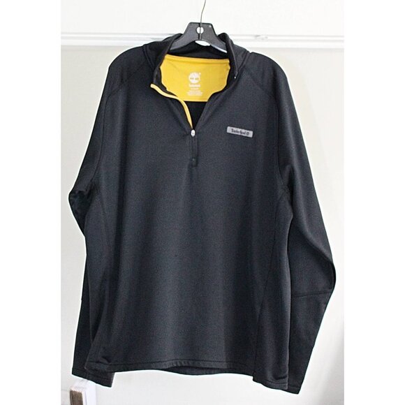 Timberland - Men's Performance Quarter Zip Pullover in Black, size XL - Picture 1 of 8